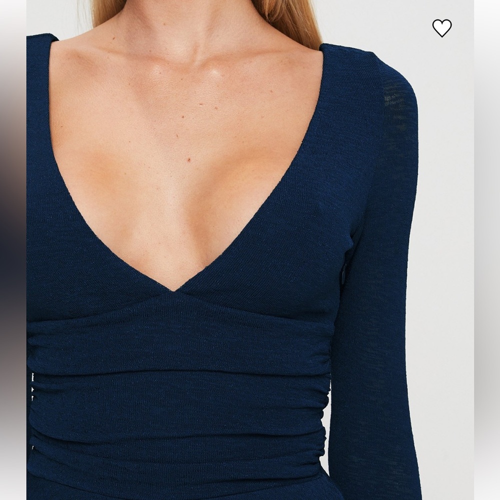 Princess Polly Nautia Long Sleeve Romper in Navy - Picture 5 of 6